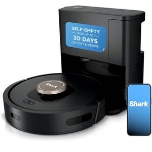 Shark AI Black Robot Vacuum with Self-Empty Base XL- new